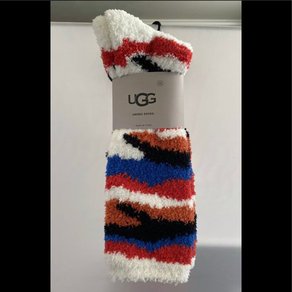 UGG Unisex Red Cali Collage Cozy Comfy Socks